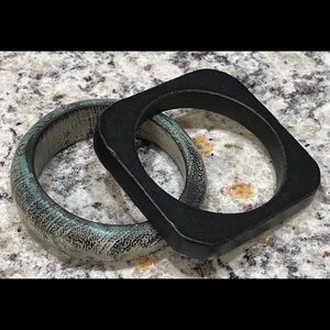 BRACELETS • Wooden Bangle Set
